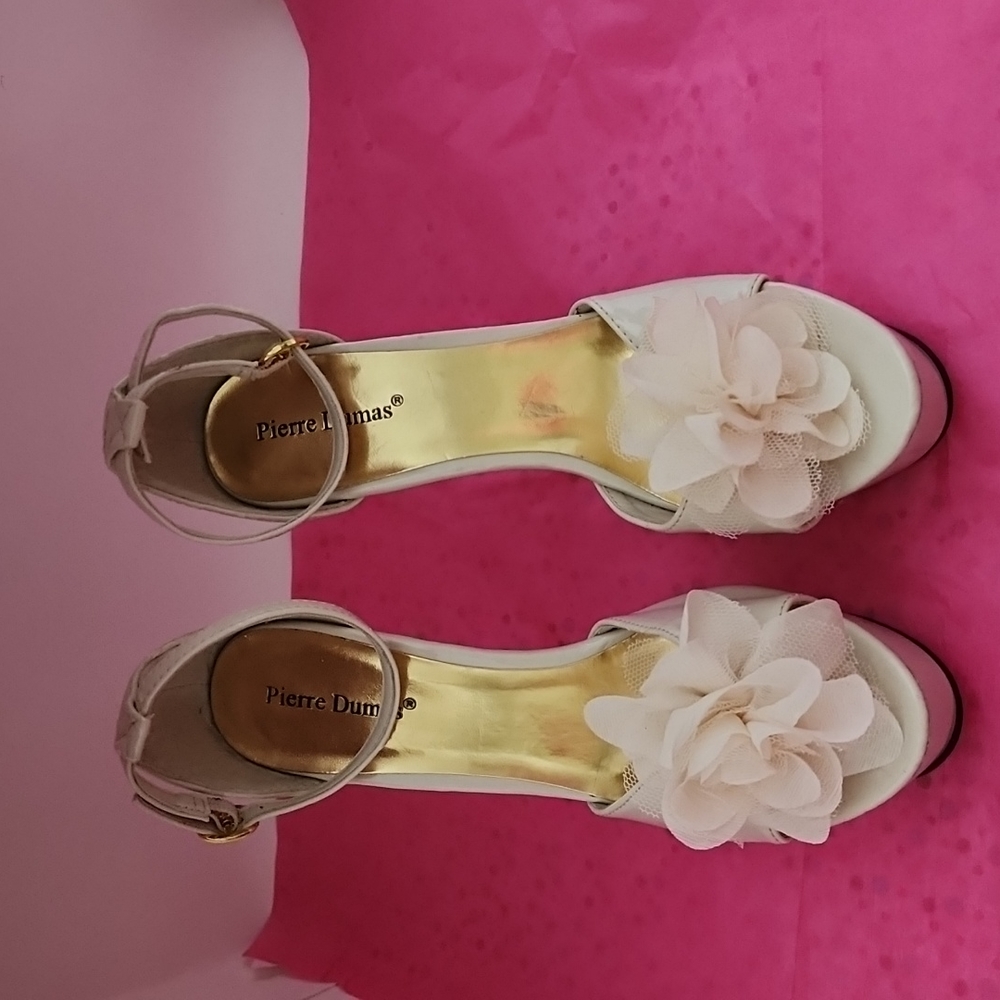 Womens Trendy Peep Toe Ankle Strap Sandals High Heels Bride Wedding Dress Shoes